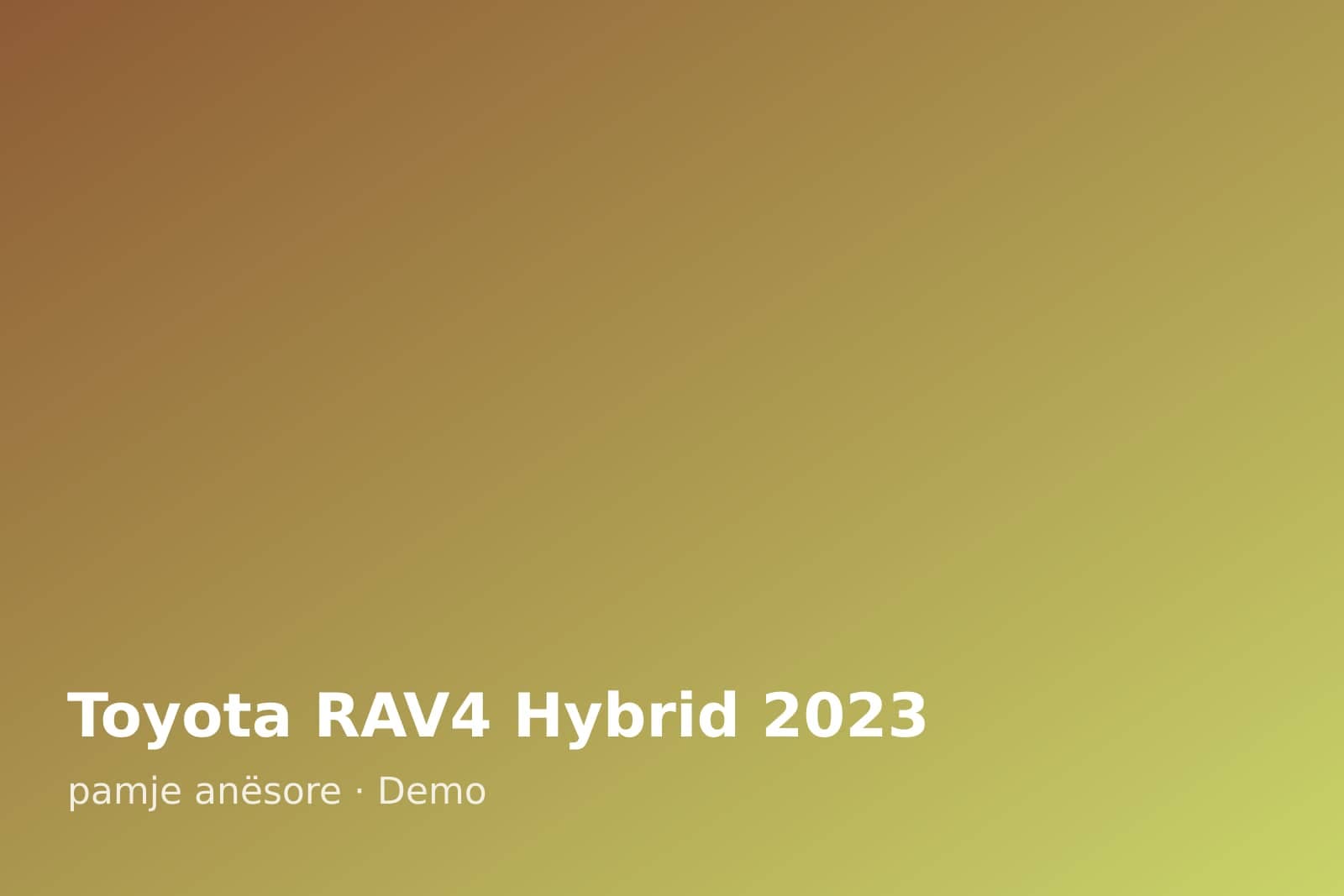 Toyota RAV4 Hybrid 2023 — pamje anësore